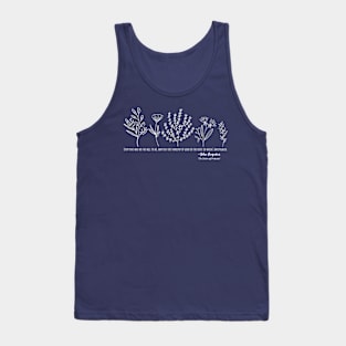 Floral John Augustus Quote Tank Top